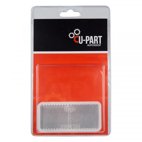 Reflector Square Stick-On Autoshop White 90mmx2