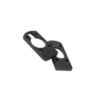 LHS New Generation Caravan Door Lock/ Butterfly Interior Handle/ 10mm Spacer