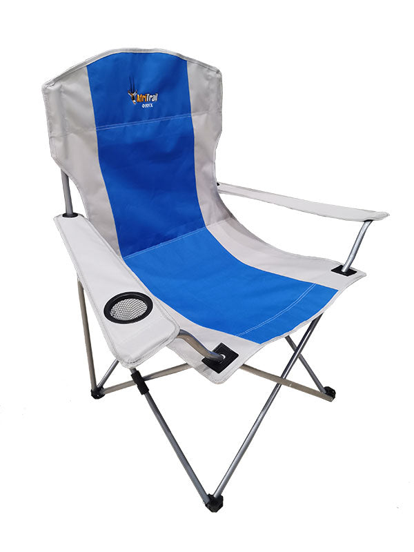 Oryx Deluxe Folding Armchair Blue 120kg