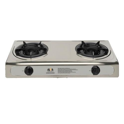 2 Burner Stainless Steel Gas Stove - Pretoria Caravans & Outdoor