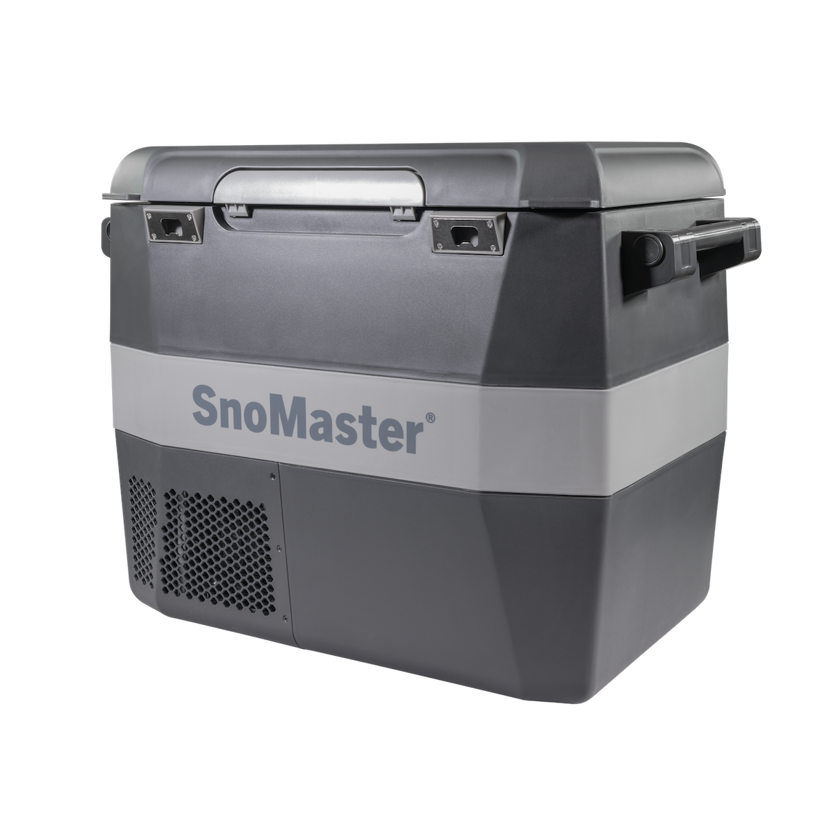 SnoMaster - 54L Plastic Portable Fridge/Freezer DC With 220V Power Adapter - Grey