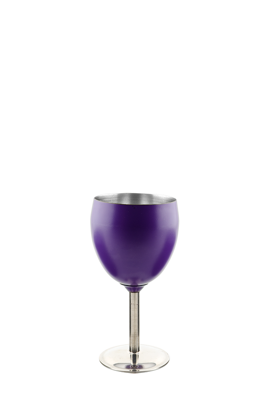 Stainless Steel Wine Goblet Purple - Pretoria Caravans & Outdoor