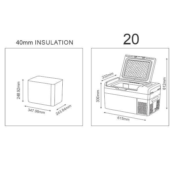 National Luna TB20 Portable Fridge