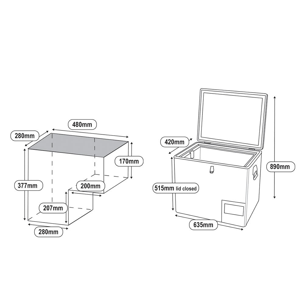 National Luna 40L Legacy Smart Fridge/Freezer