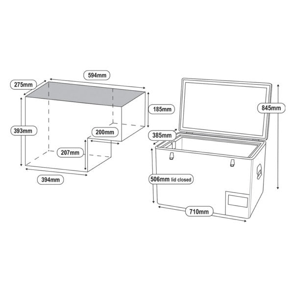 National Luna 52L Legacy Smart Fridge/Freezer