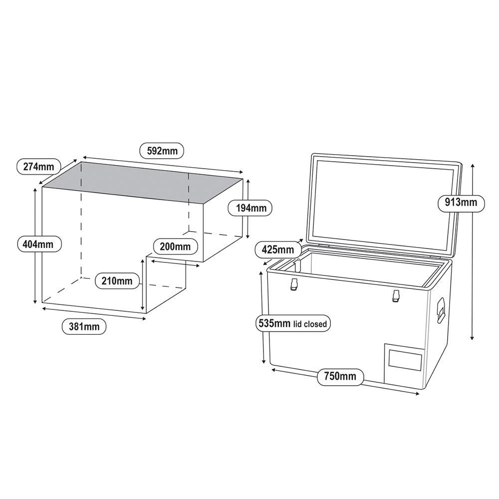 National Luna 55L Legacy Smart Fridge/Freezer
