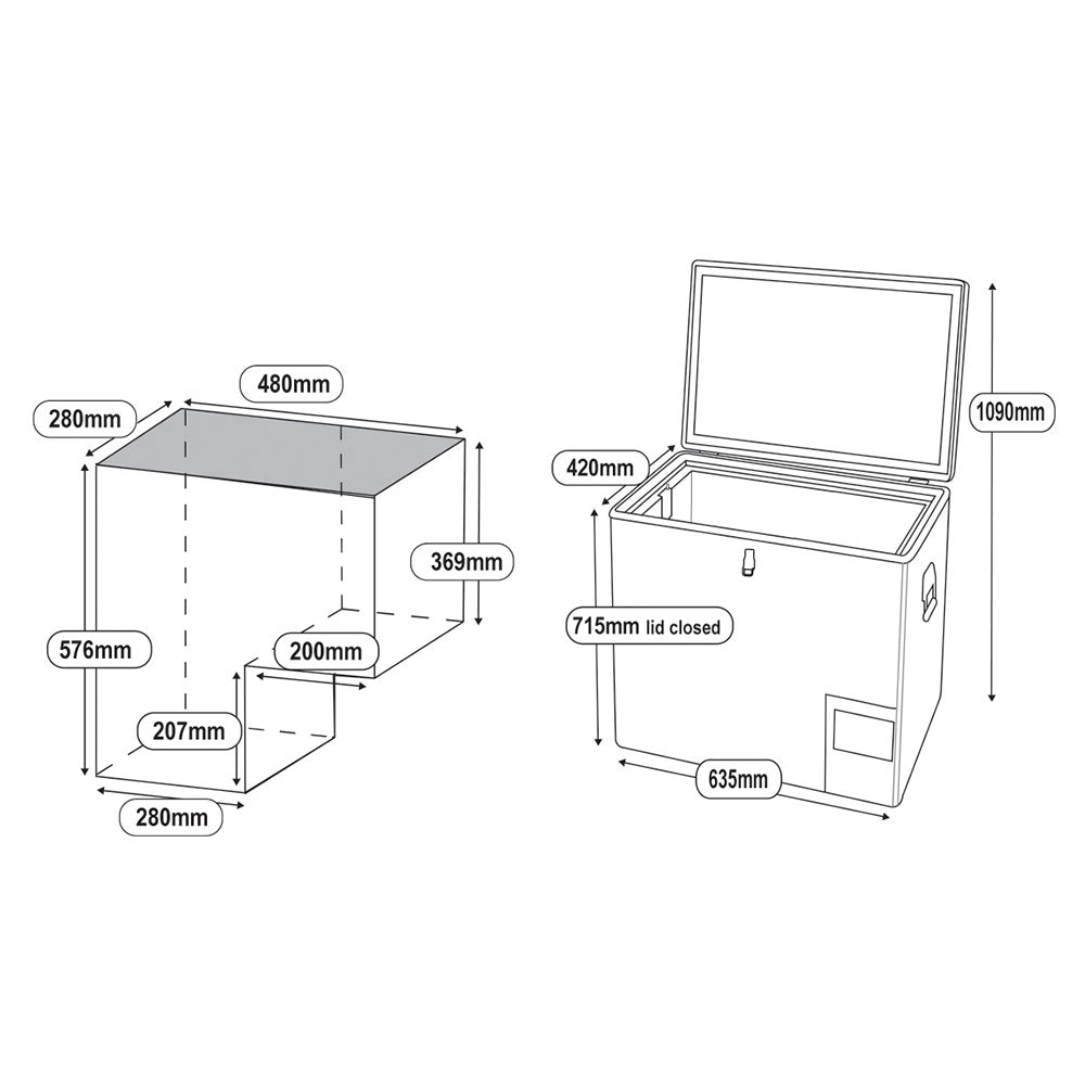 National Luna 65L Legacy Smart Fridge/Freezer