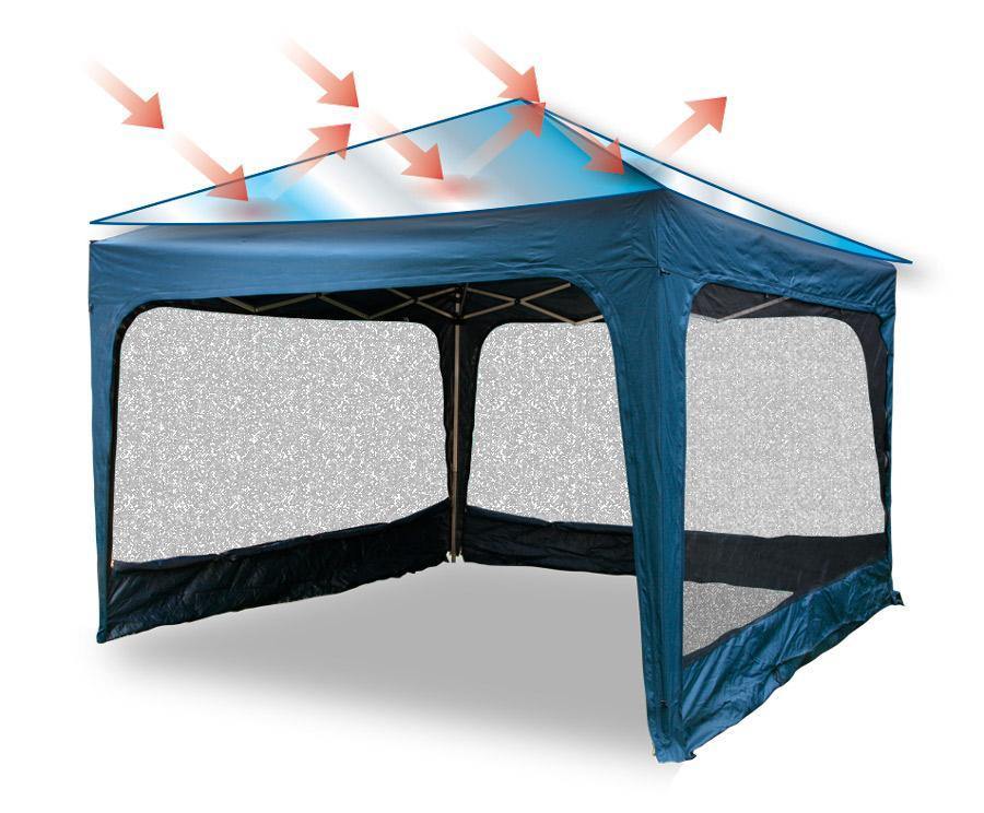 Reflectex Flysheet Gazebo Low Pitch 60cm (3 x 3m) - Pretoria Caravans & Outdoor