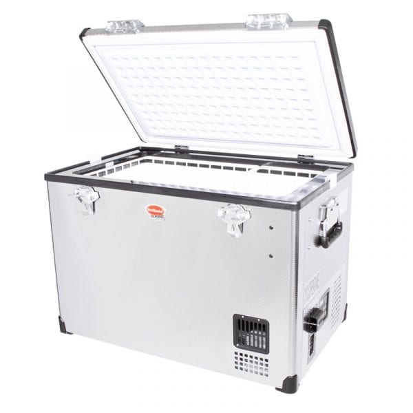 SnoMaster - 60L Single Compartment Stainless Steel Fridge/Freezer AC/DC