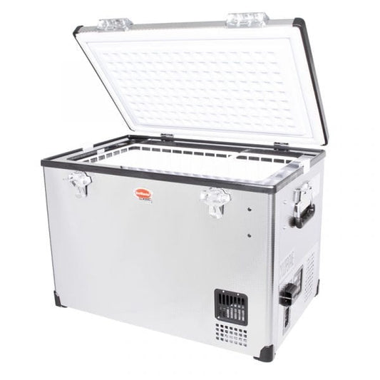 SnoMaster - 60L Single Compartment Stainless Steel Fridge/Freezer AC/DC