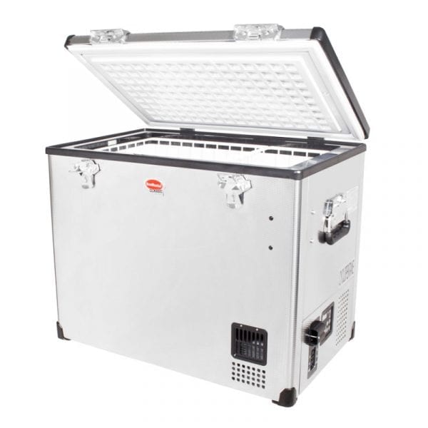 SnoMaster - 80L Single Compartment Stainless Steel Fridge/Freezer AC/DC