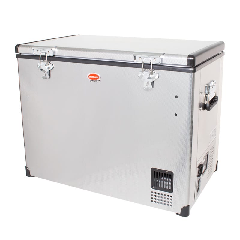 SnoMaster - 95L Single Compartment Stainless Steel Fridge/Freezer AC/DC